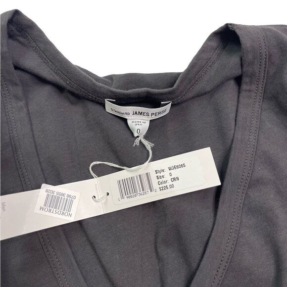 James Perse Ruched Long Sleeve Midi Dress - Picture 6 of 9